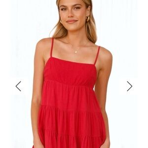 Maddison Red Mini Dress